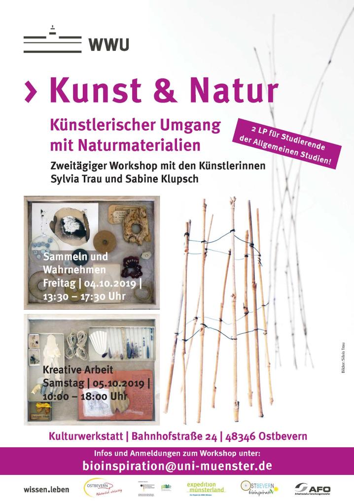 plakat Bioinspirativ Ostbevern Workshop Kunst und Natur